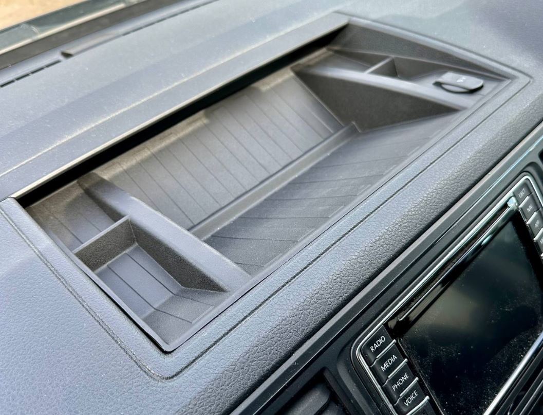 Voor VW T6 siliconen rubberen bovenste dashboardinzetstuk - antislip, duurzaam interieuraccessoire van Van-X