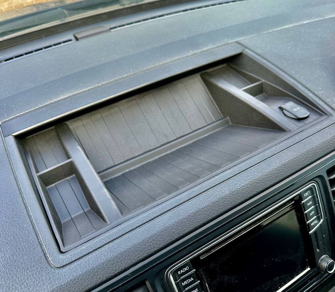 Voor VW T6 siliconen rubberen bovenste dashboardinzetstuk - antislip, duurzaam interieuraccessoire van Van-X