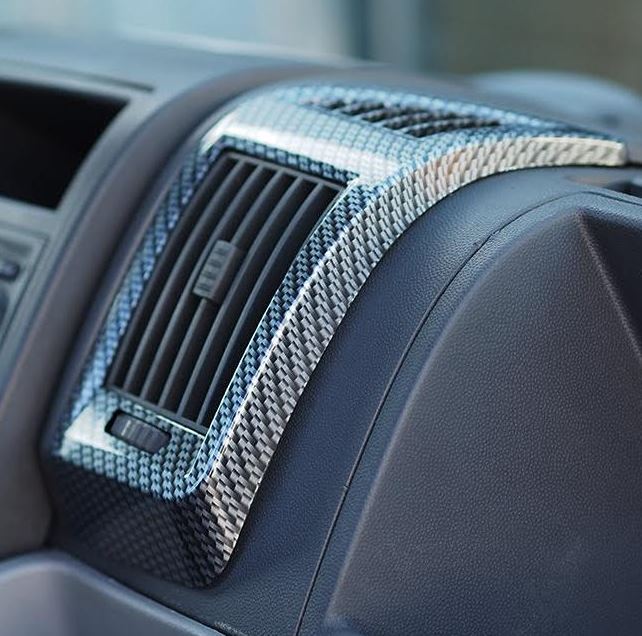For Fiat Ducato, Peugeot Boxer, Citroën Jumper Dashboard Air Vent (Silver Carbon)