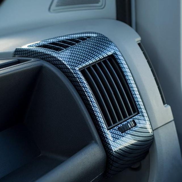 For Fiat Ducato, Peugeot Boxer, Citroën Jumper Dashboard Air Vent (Silver Carbon)
