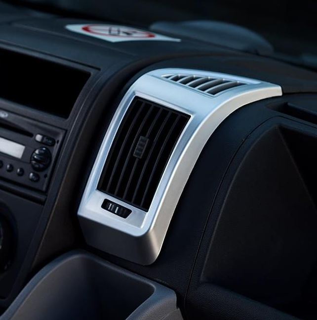 For Fiat Ducato, Peugeot Boxer, Citroën Jumper Dashboard Air Vent (Silver)