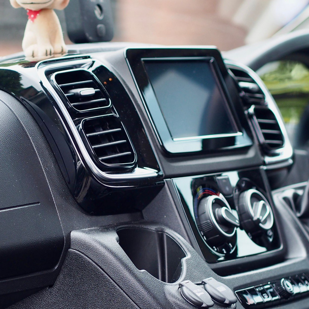 For Opel Movano Air Vent Trim Set – Gloss Black Dashboard Upgrade for New Models