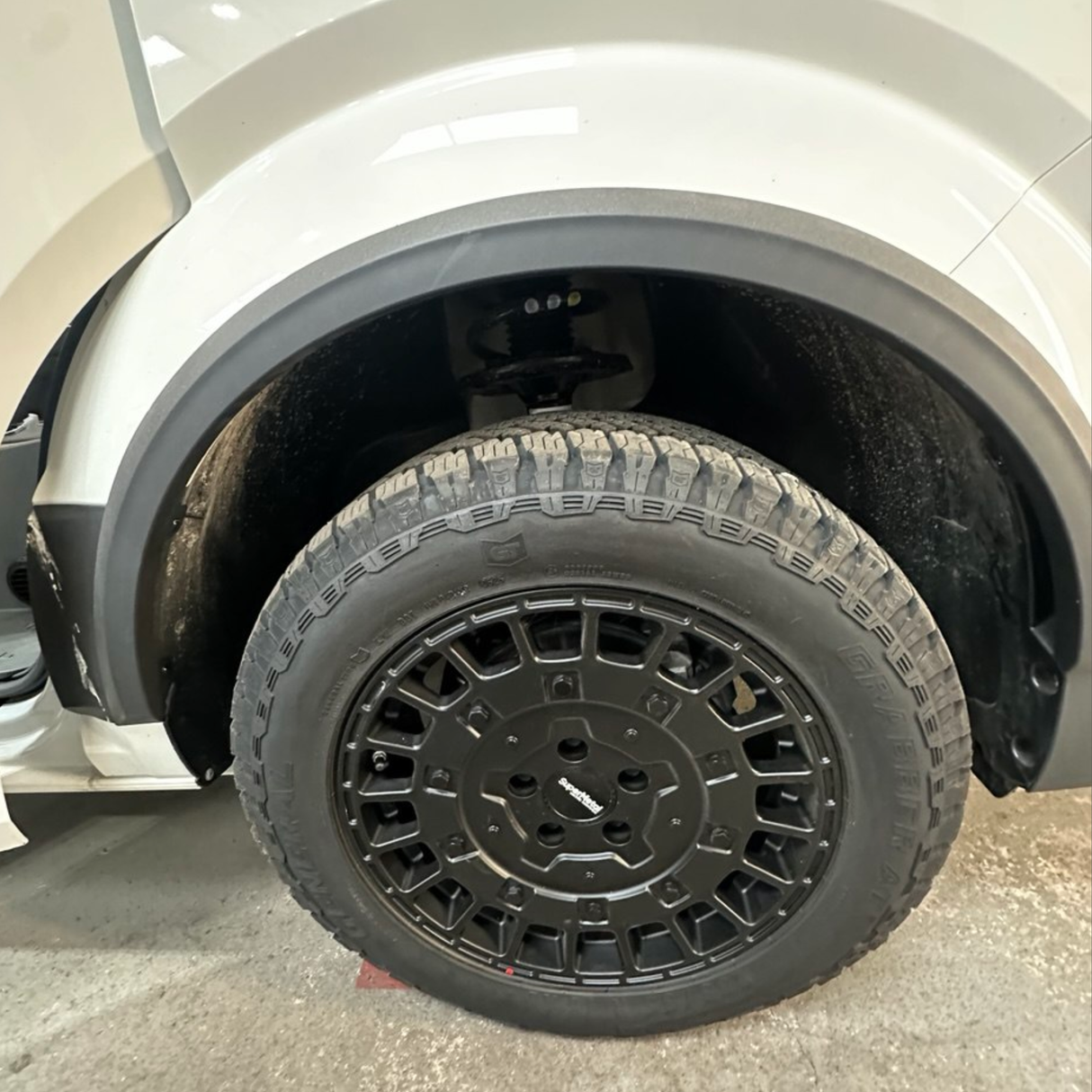 For VW New Crafter / MAN TGE Wheel Arch Trims - Grey Primer 4 Piece Styling Kit | Van-X