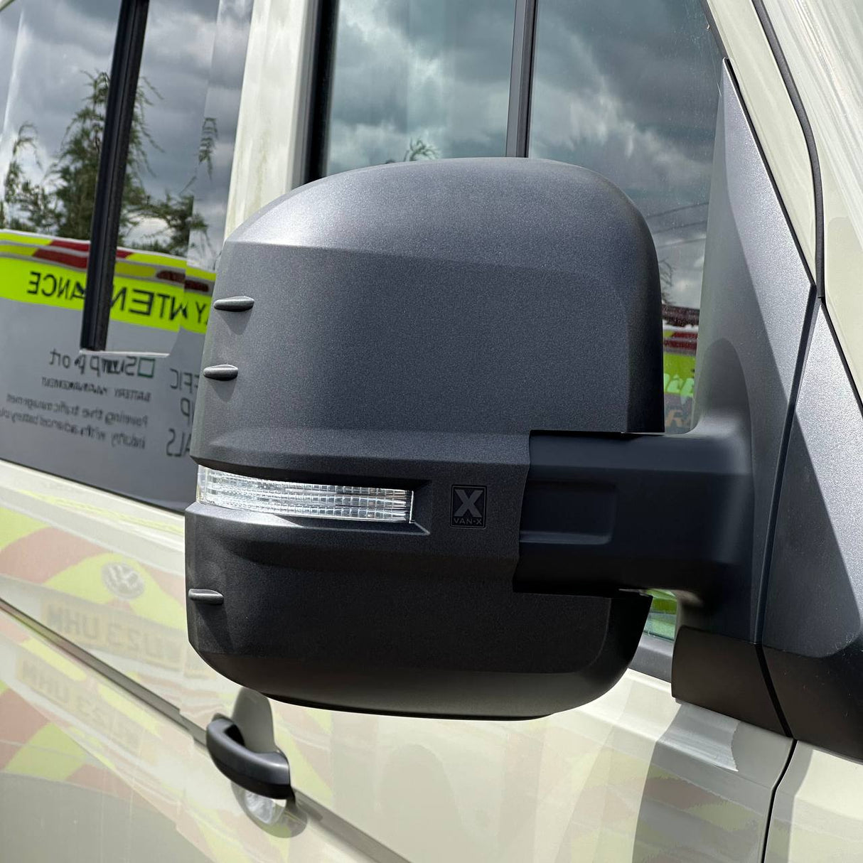 Pour VW Crafter Nouvelle Forme Housses de Rétroviseurs - Ensemble de 2 - Hammerite | Van-X