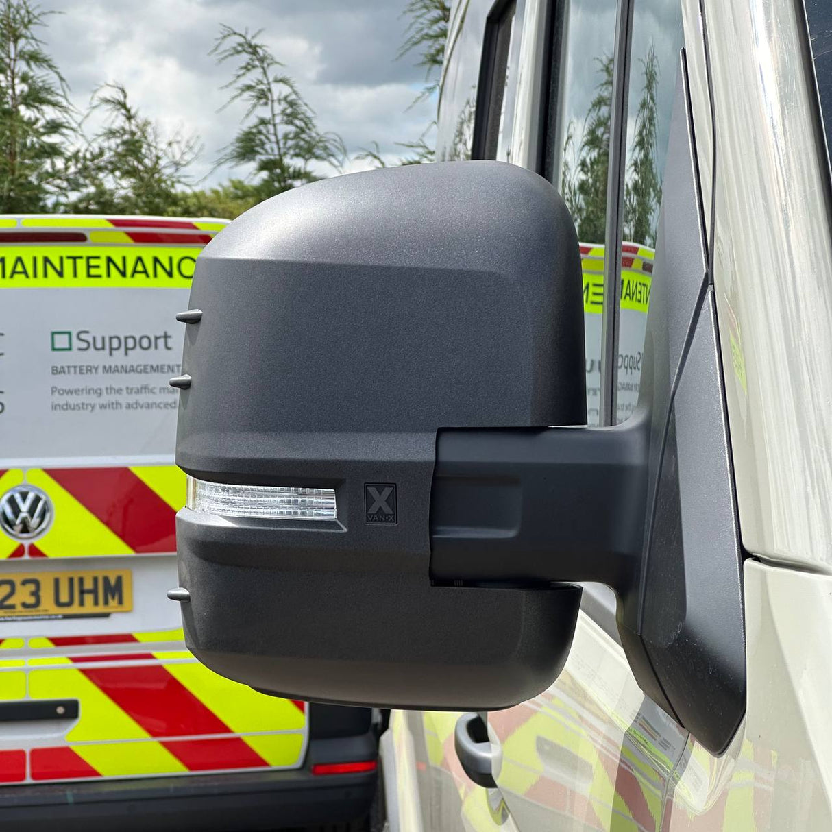 Pour VW Crafter Nouvelle Forme Housses de Rétroviseurs - Ensemble de 2 - Hammerite | Van-X