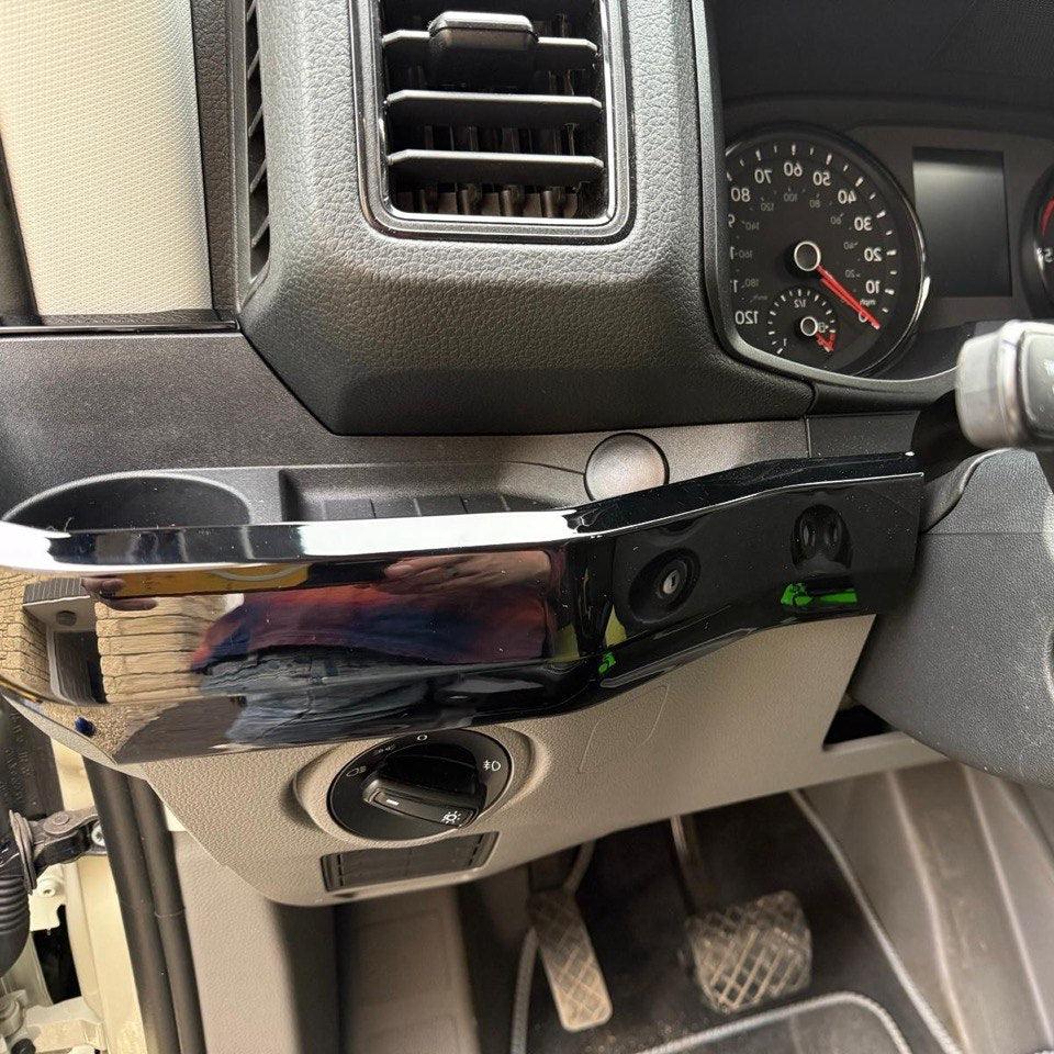Para nuevos acabados de diseño en la parte baja del salpicadero del VW Crafter LHD - Negro brillante (Juego de 6) | Van-X