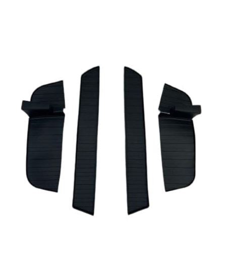 VW T6.1 Transporter Inserti tascabili in gomma per rivestimento della porta Nero Conversione camper