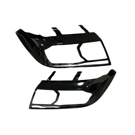 Pour VW Crafter Protections de phares de nouvelle forme – Noir brillant – Protection premium | Van-X