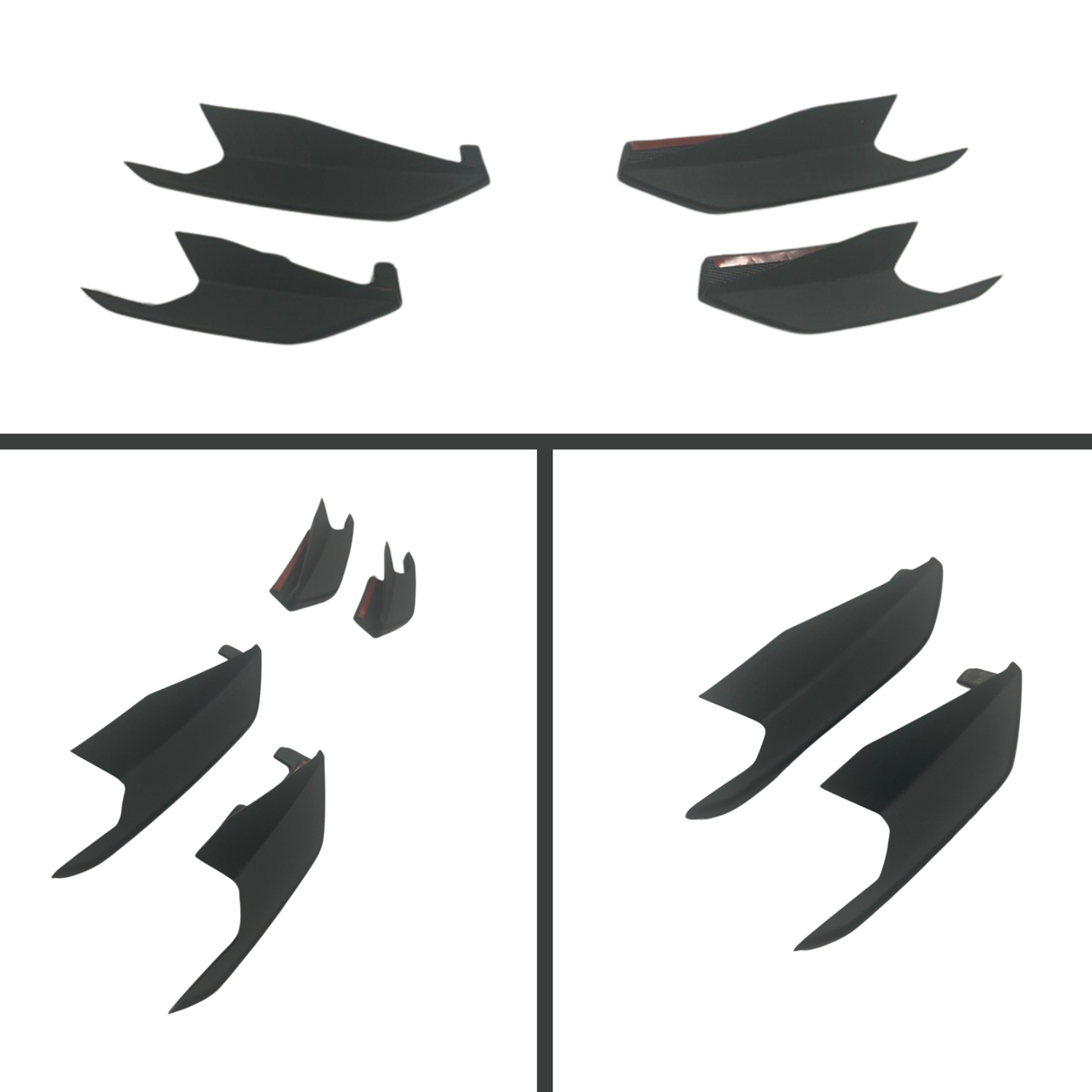 Per alette laterali della griglia anteriore VW T6.1 - Finitura testurizzata (set di 4) | Aggiornamento stilistico Van-X per Volkswagen T6.1