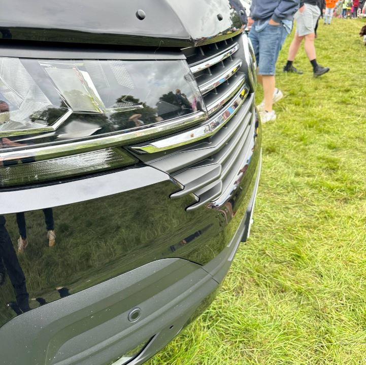 Per alette laterali della griglia anteriore VW T6.1 - Finitura testurizzata (set di 4) | Aggiornamento stilistico Van-X per Volkswagen T6.1