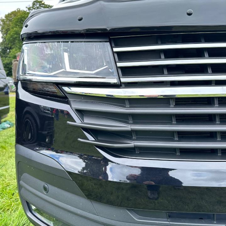 Per alette laterali della griglia anteriore VW T6.1 - Finitura testurizzata (set di 4) | Aggiornamento stilistico Van-X per Volkswagen T6.1