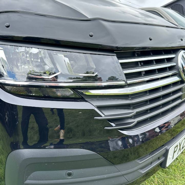 Per alette laterali della griglia anteriore VW T6.1 - Finitura testurizzata (set di 4) | Aggiornamento stilistico Van-X per Volkswagen T6.1