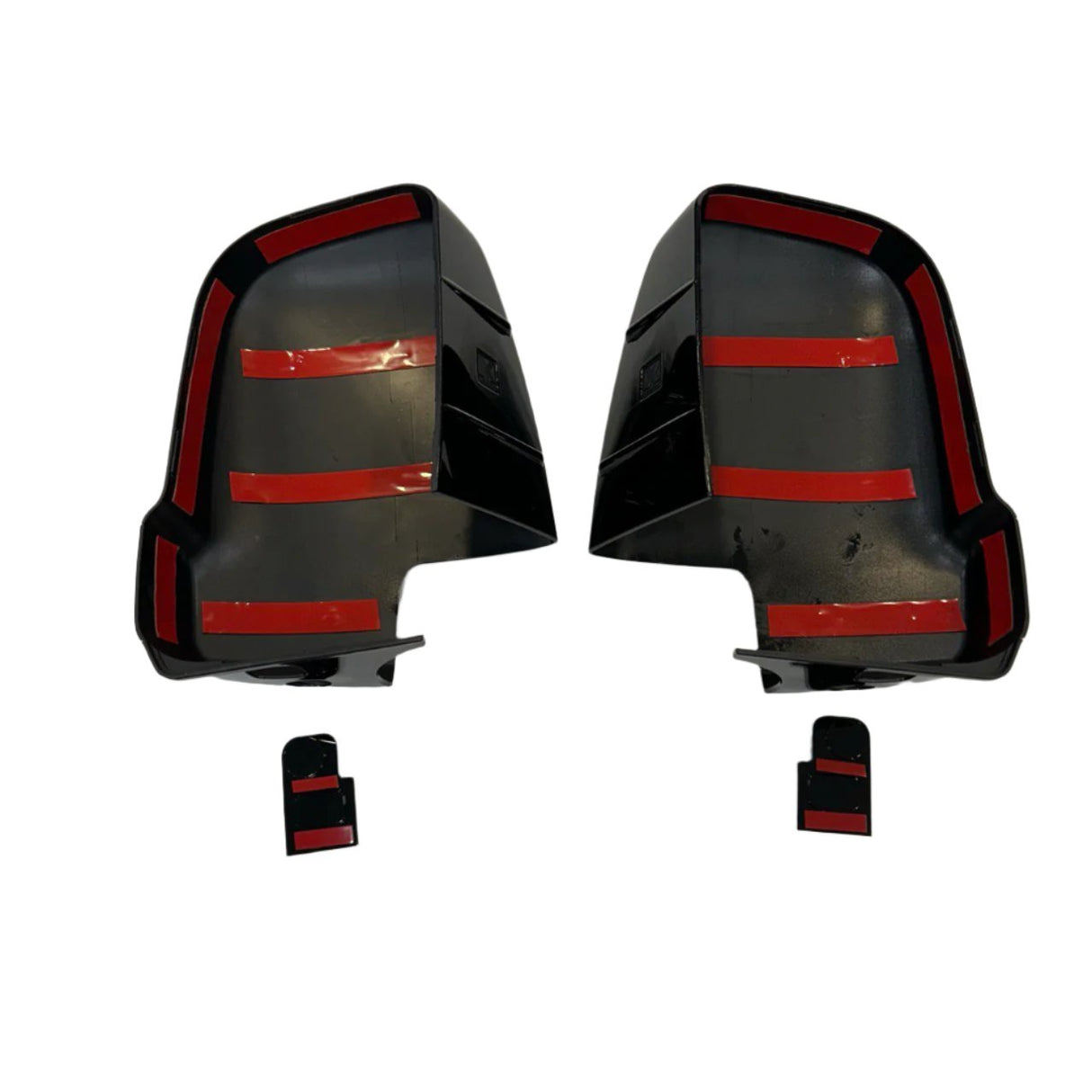 Per Mercedes Sprinter 907 Coperchi Calotte Specchietti Retrovisori Senza Indicatore - Nero Lucido (Set di 2) - Coperture Specchietti di Ricambio per Furgoni Sprinter