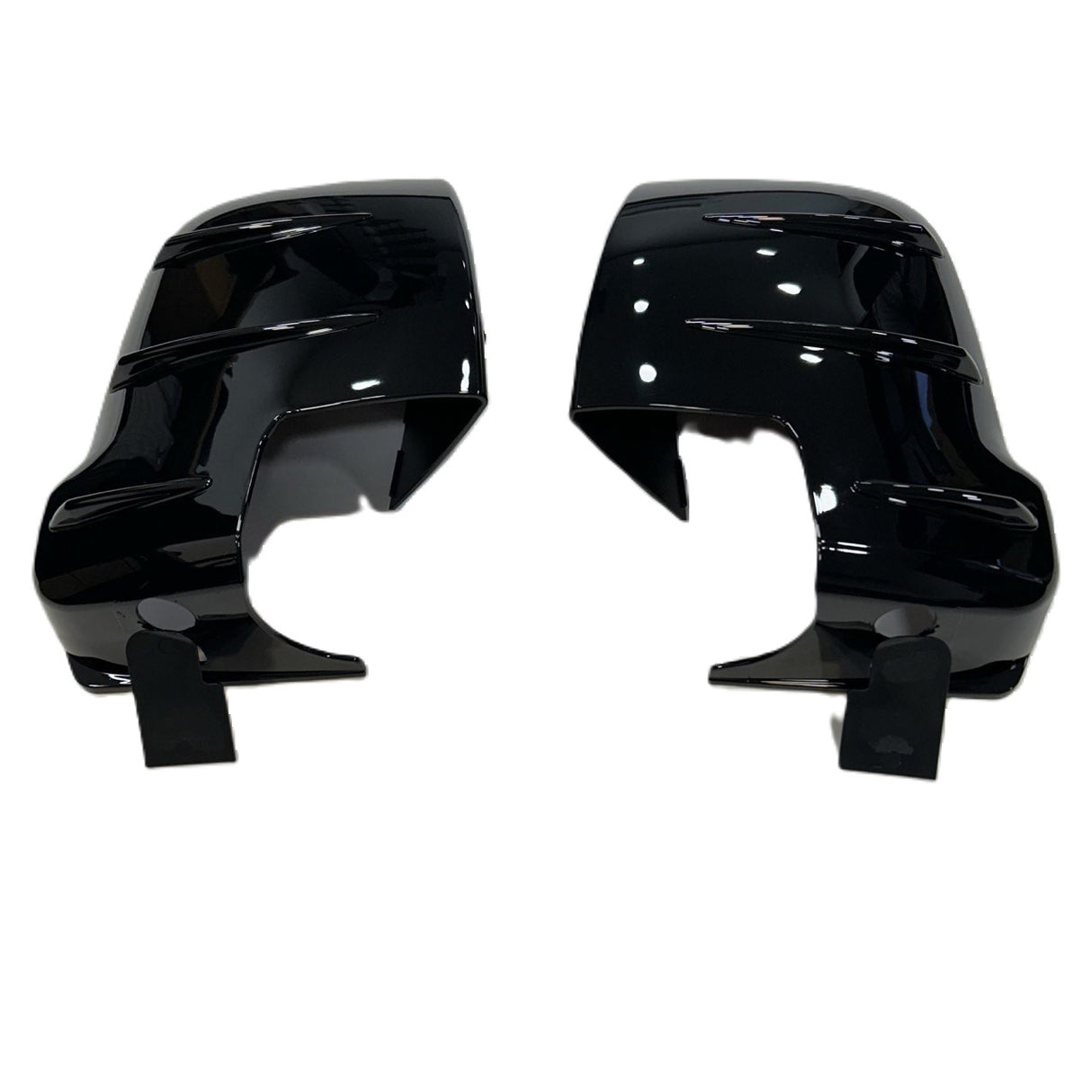 For Mercedes Sprinter 907 Wing Mirror Covers with Indicator - Gloss Black (Set of 2) - Replacement Caps for 907 Models