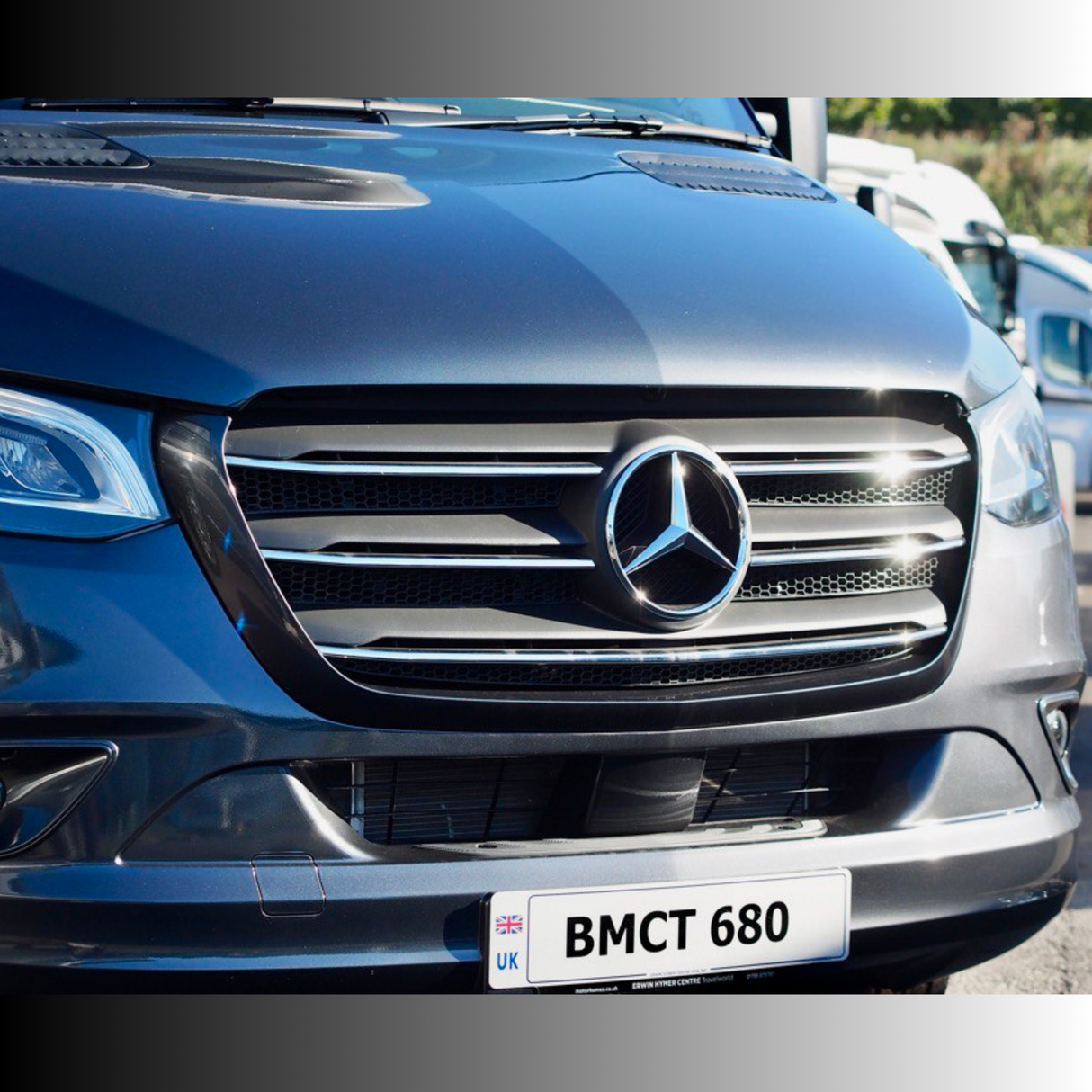 Für Mercedes Sprinter 907 Wabengitter-Set für oberen Kühlergrill – 5-teiliges Set | Van-X