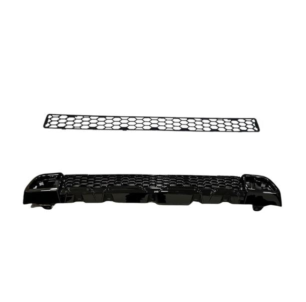 Para el Peugeot Boxer Pack de parrilla frontal de panal de abela 2 piezas - Negro brillante | Van-X