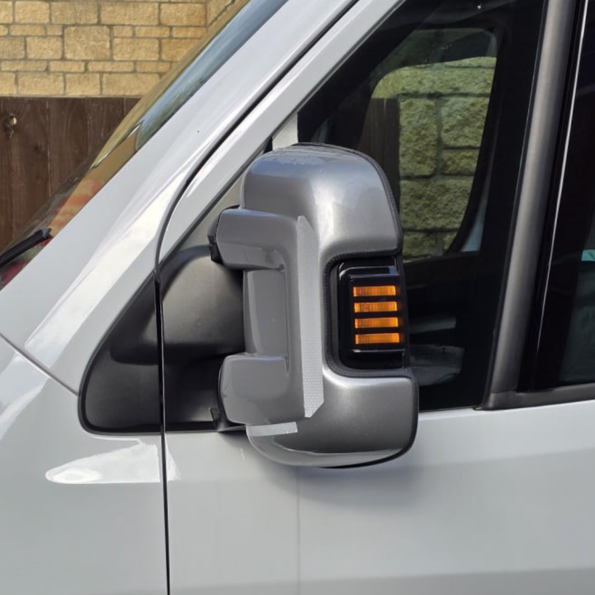 Für Fiat Ducato Seitensignalspiegel Kontrollleuchte LED-Licht - getönte Linse