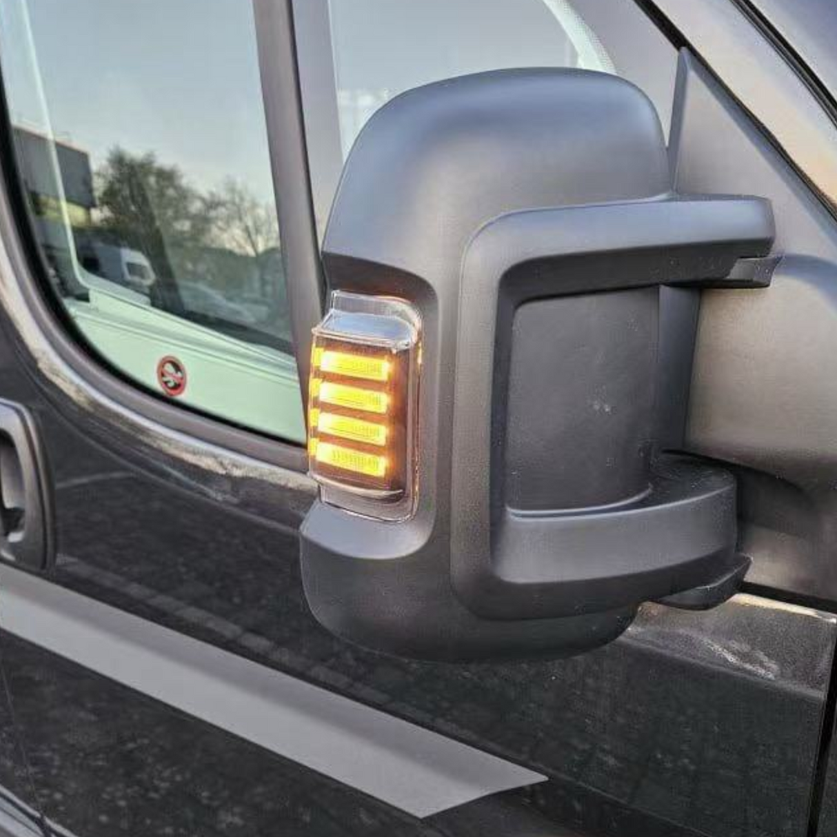 Für Fiat Ducato Seitensignalspiegel Kontrollleuchte LED-Licht - getönte Linse
