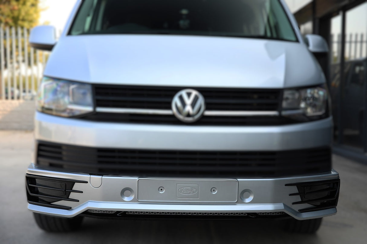 For VW T6 Transporter Front Bumper Sportline Style Spoiler + Splitter Painted and ready to fit