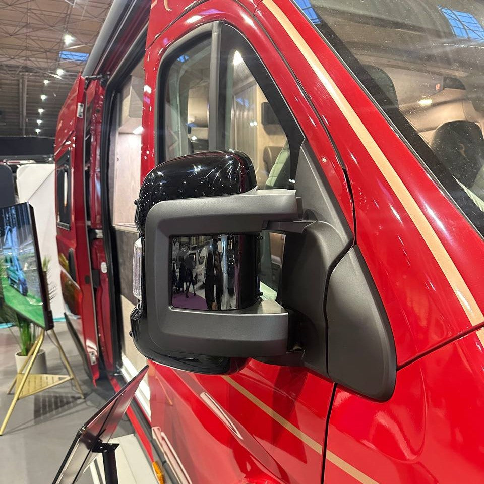 Para Peugeot Boxer Tapa de espejo de ala (juego de 2) - Negro | Furgoneta-X