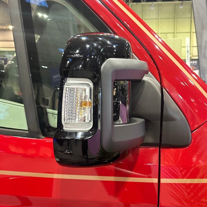 Para Peugeot Boxer Tapa de espejo de ala (juego de 2) - Negro | Furgoneta-X