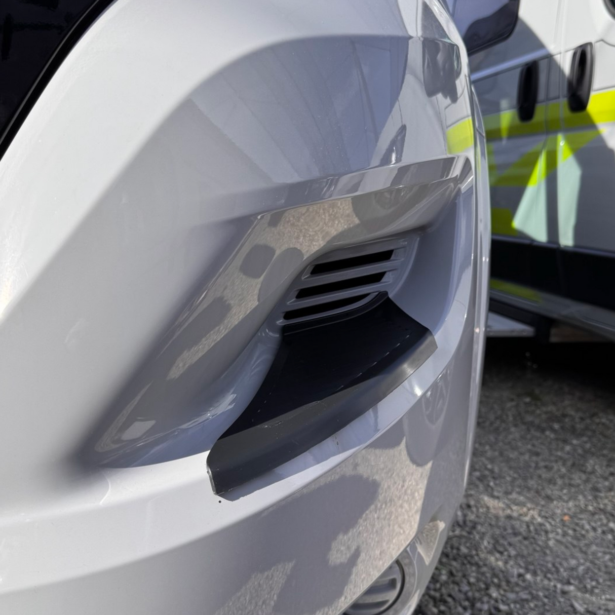 Für Fiat Ducato Frontstoßstange Fußplattenschutz – Schwarz, 2er Set | Van-X