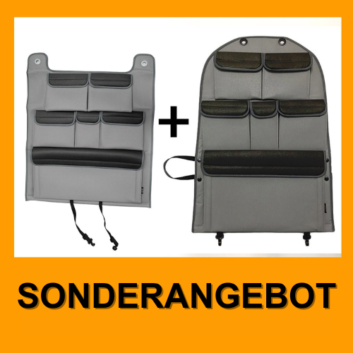 Per VW T5 T5.1 Transporter Organizer per sedile posteriore singolo + doppio
