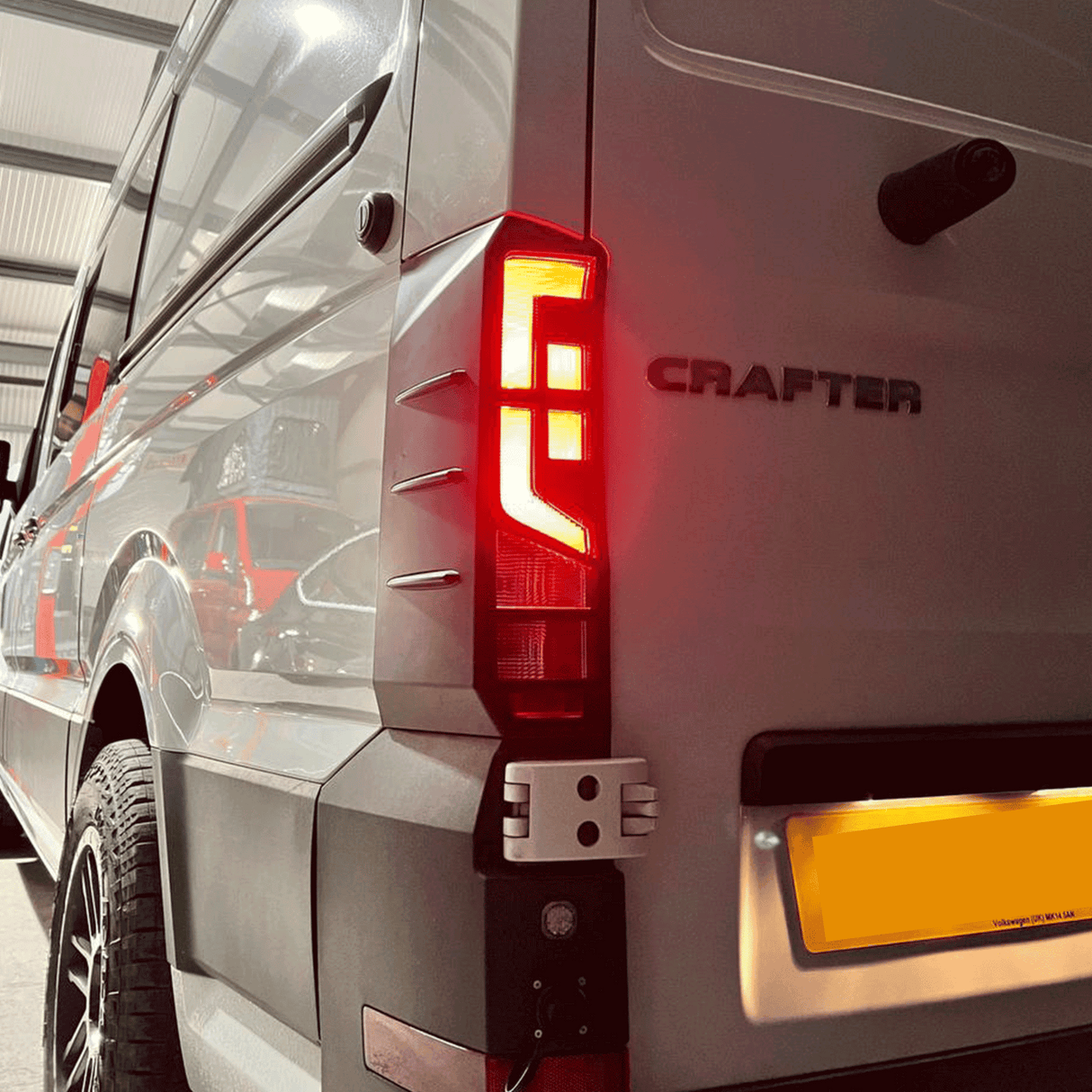 Voor Volkswagen Crafter achterlichtbeschermers - mat zwart (vanaf 2018)