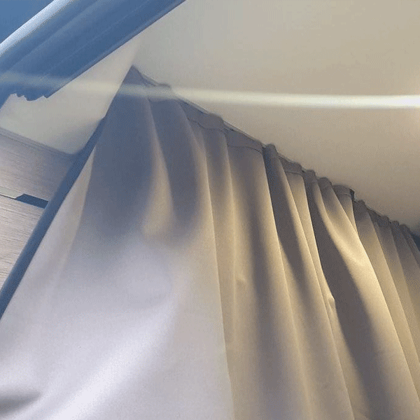 Nuevo para Fiat Ducato Ram ProMaster Autocaravana, Campervan, Maxi-Cabina Divisor Cortina Premium con Riel