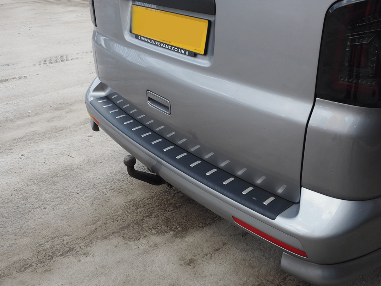 For VW T6.1 Rear Bumper Protector Barndoor ONLY Carbon Fibre Film