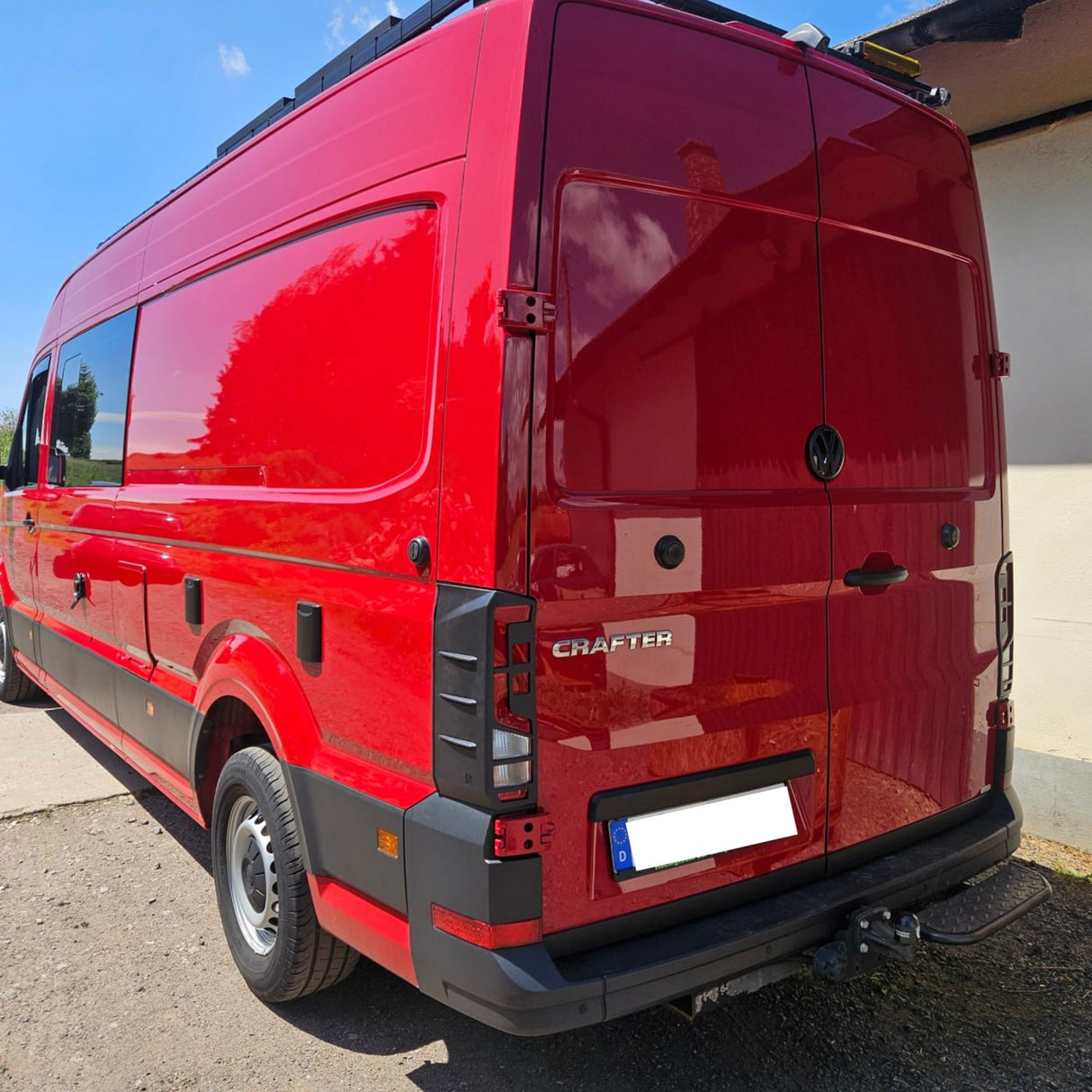 Per protezioni luci posteriori Volkswagen Crafter - Nero opaco (dal 2018 in poi)