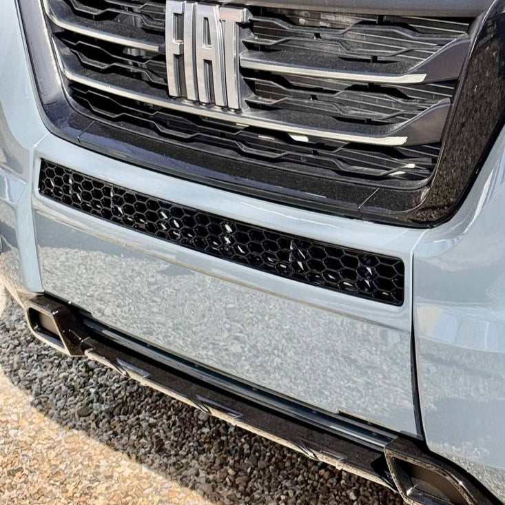 Fiat Ducato Bumper Honingraat zonder Parkeersensoren - Glanzend Zwart