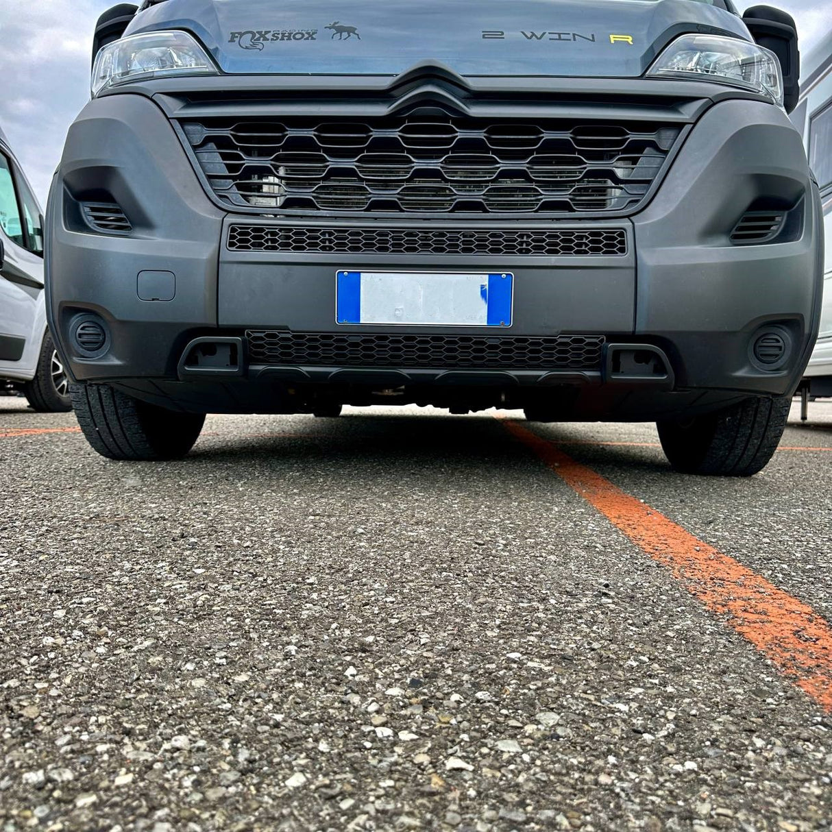 Voor Opel Movano Front Honeycomb Bumper Grille Bundle 2 stuks - Matt Zwart | Van-X