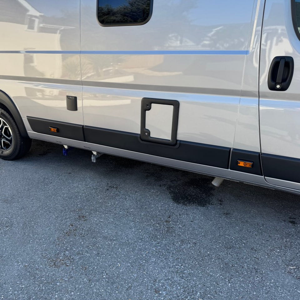 Opel Movano Señal Marcador Protector - Negro Brillante