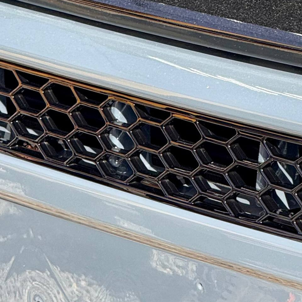 Fiat Ducato Bumper Honingraat zonder Parkeersensoren - Glanzend Zwart