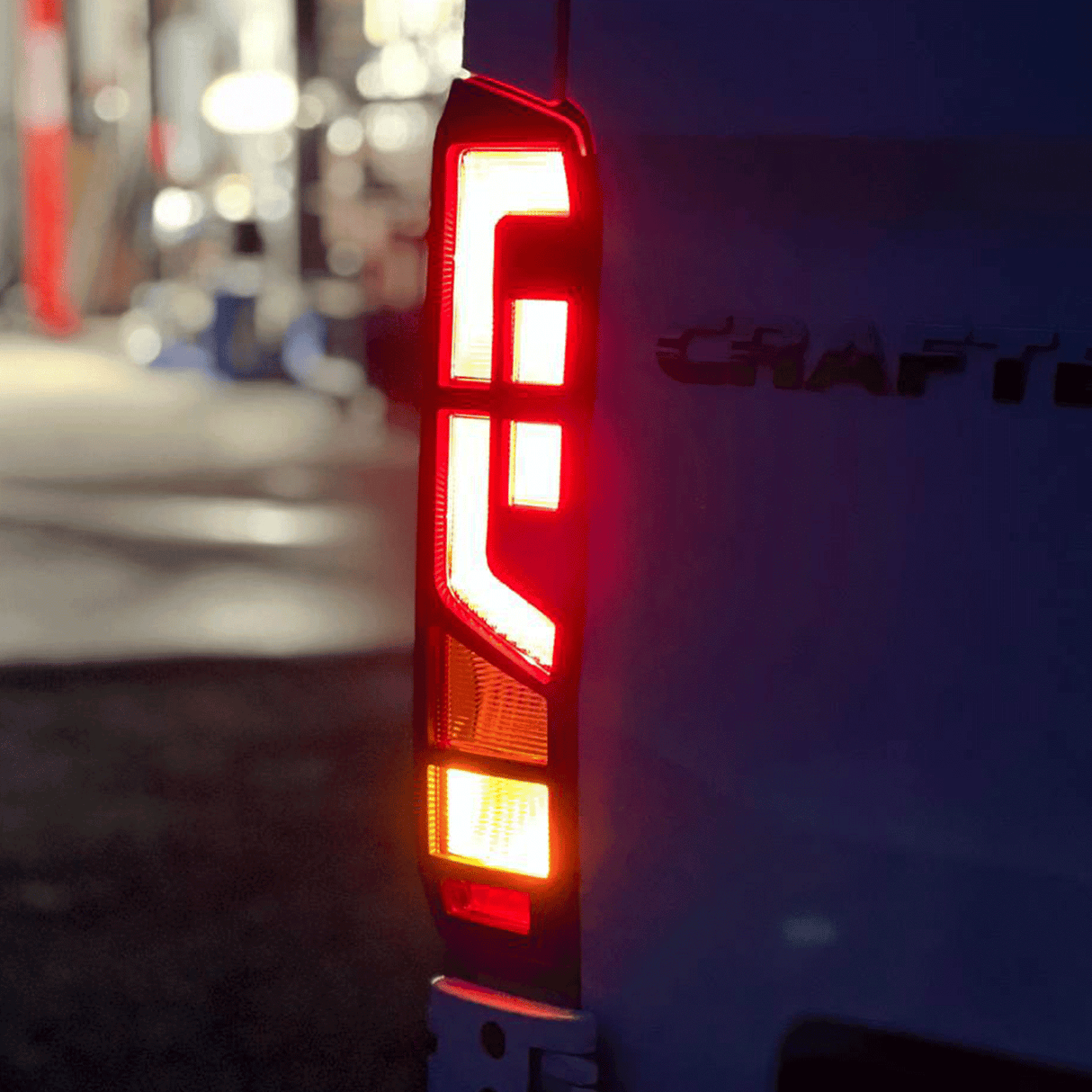Voor Volkswagen Crafter achterlichtbeschermers - mat zwart (vanaf 2018)