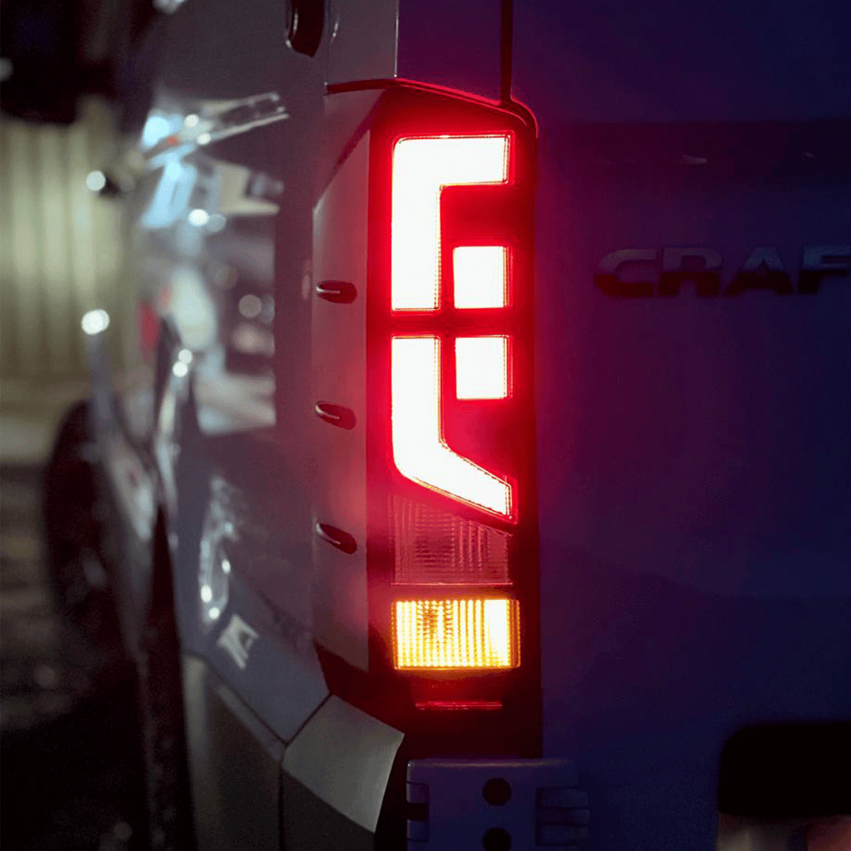 Voor Volkswagen Crafter achterlichtbeschermers - mat zwart (vanaf 2018)