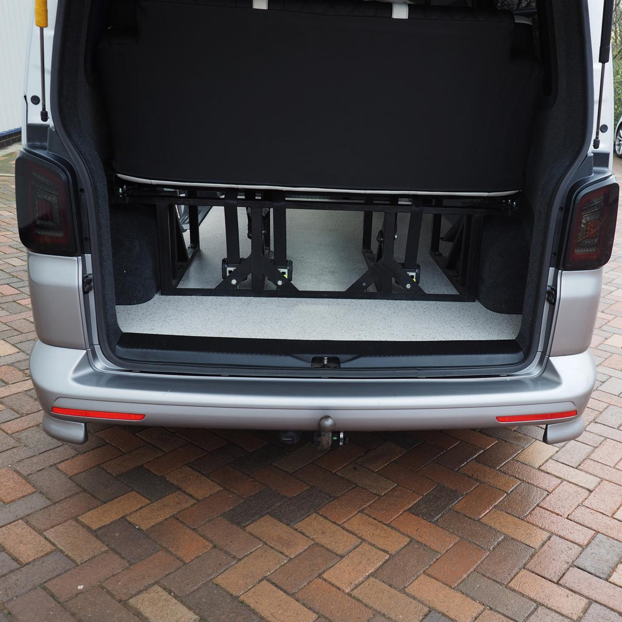 Voor VW T6 V2 Transporter Achterdrempeldeksel Achterklep / Enkele Deur Kunststof Volledige Lengte