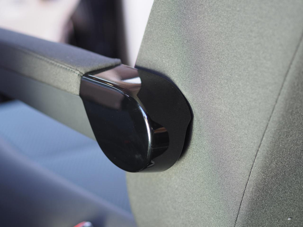 VW T6 Twin Seat Tappi cerniera + braccioli Styling Caps Piano Black Interior Styling