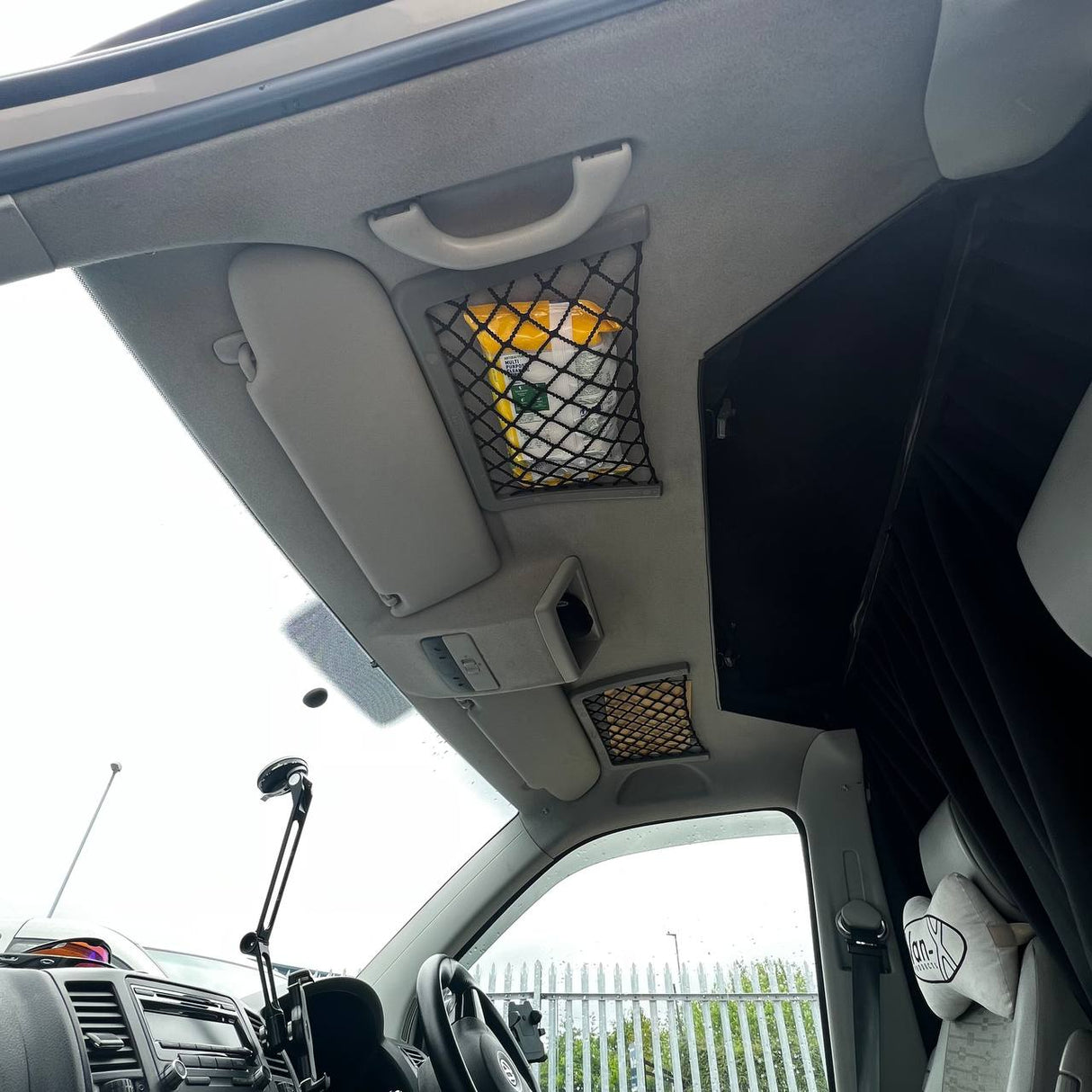 Voor VW T6, Set van Opbergnetten voor Camperombouw (Groot + Klein)