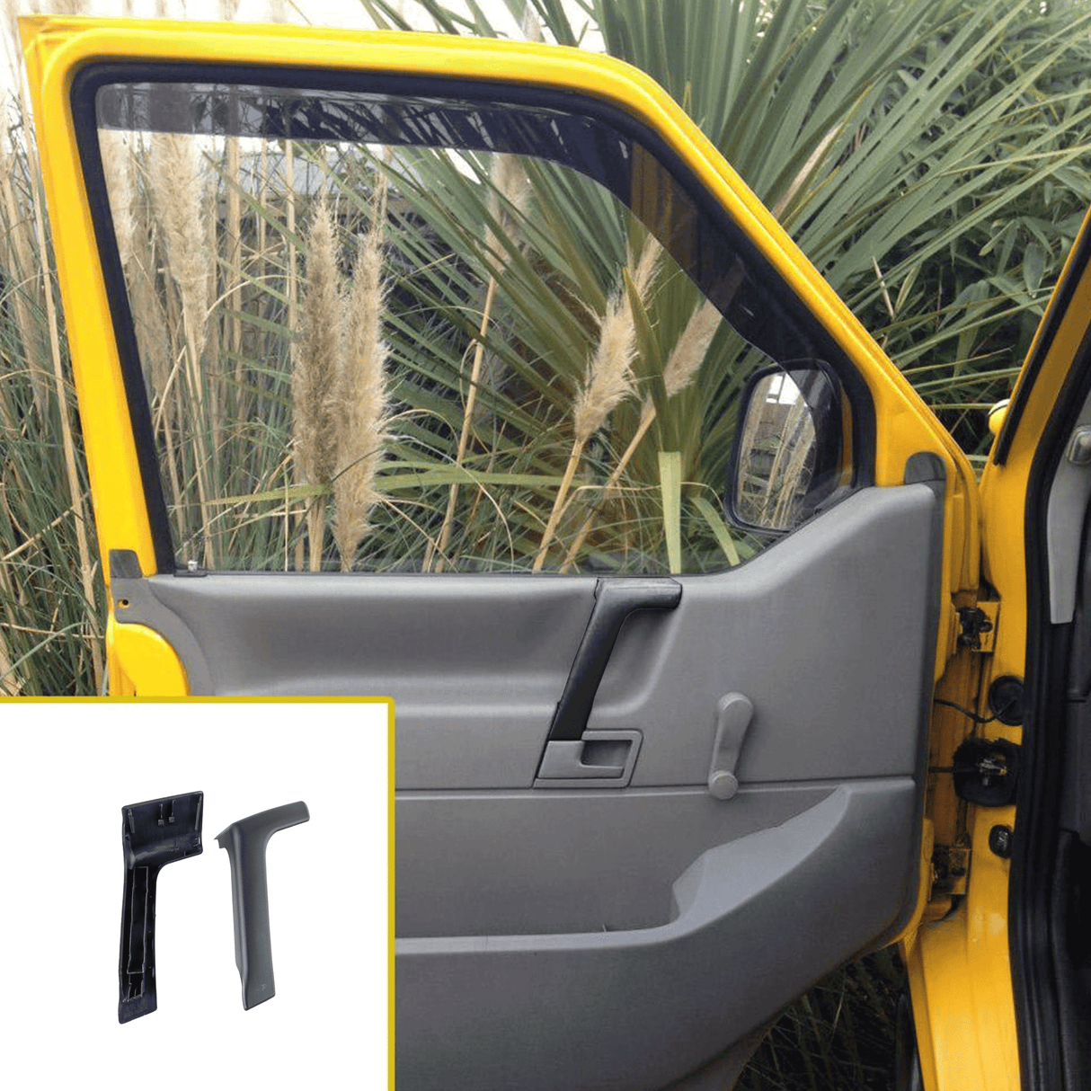 Per VW T4 Transporter Coperchio Interno Maniglia di Presa - Parte di Ricambio Nero