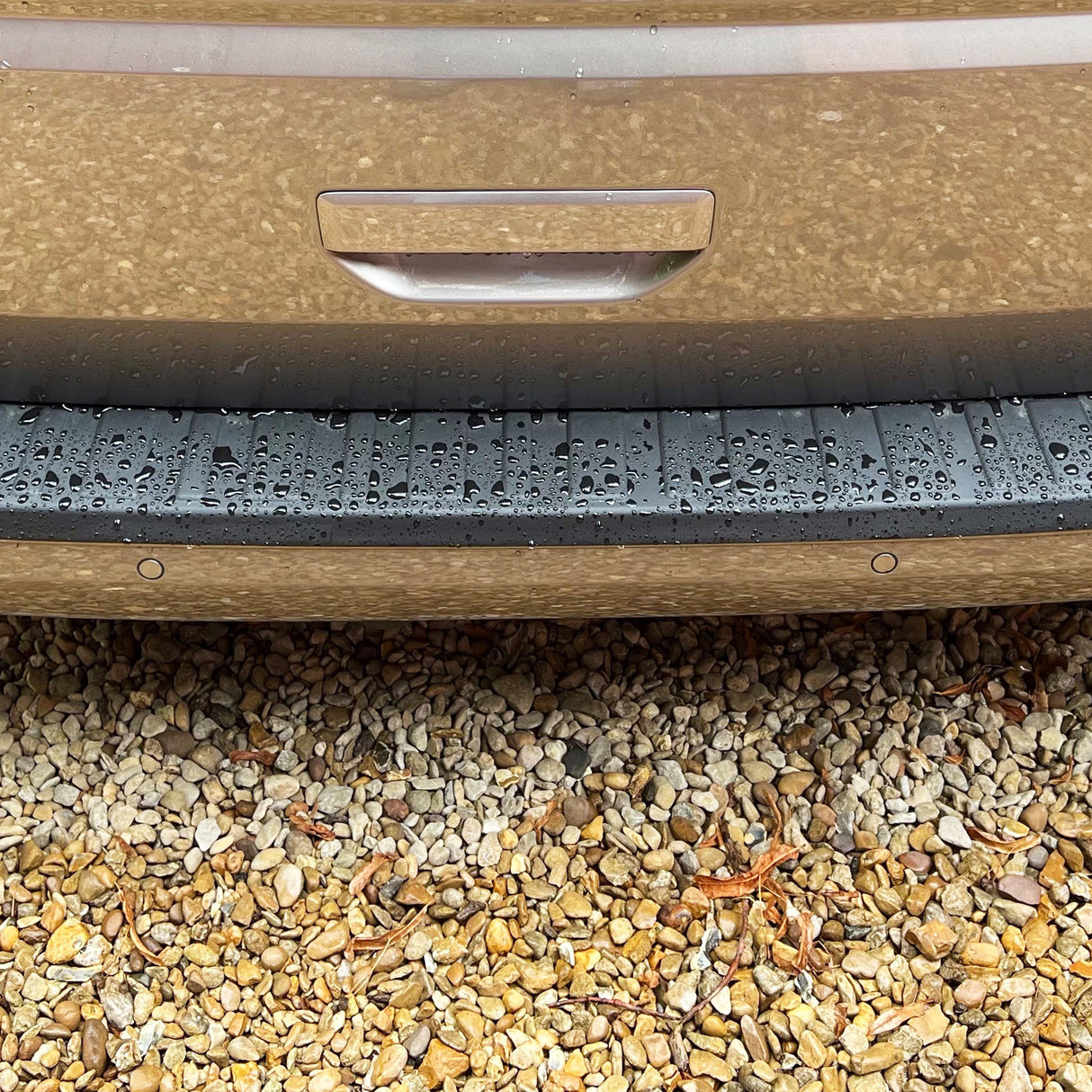 Pour VW T6.1 Transporter Multivan Protection de pare-chocs arrière - Protection de hayon en plastique noir