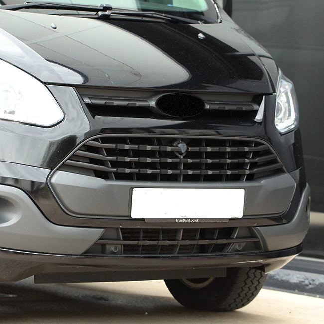 Per Ford Transit Custom MK1 (2012-2018) - Griglia anteriore nera opaca (7 pezzi) - Pronta per il montaggio