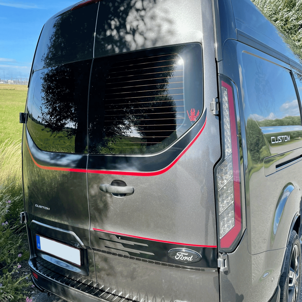 Für Transit Custom MK1 LED-Rückleuchten Rückleuchten – sequentielle Blinker mit gereinigten Objektiven