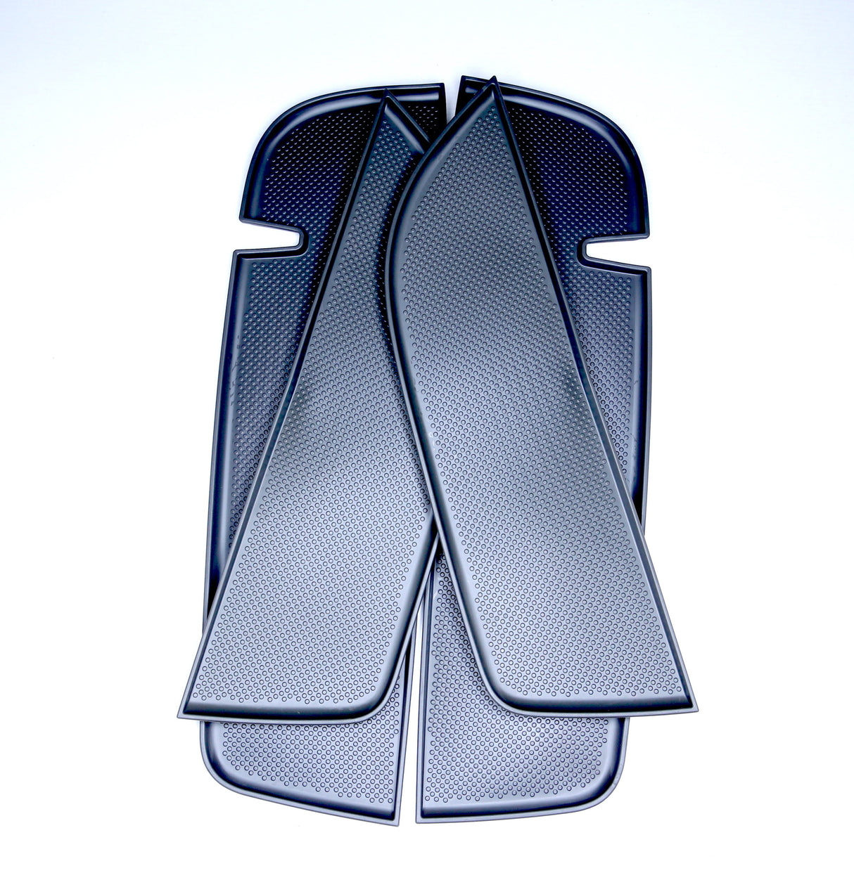 VW T5, T5.1 NIEUW Deurvakinzetstukken, rubber, deurbekleding dubbele passagier (donkergrijs)