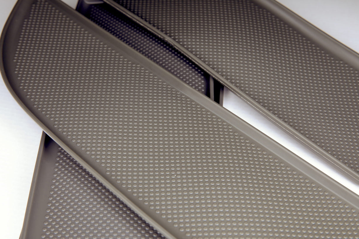 VW T5, T5.1 NUOVO Inserti tasche porta, Gomma, Rivestimento porta passeggero singolo (Grigio scuro)