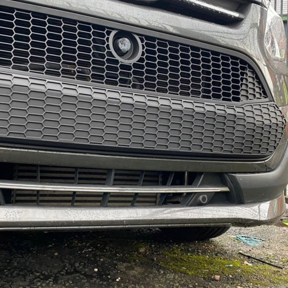 Voor Ford Transit Custom Honeycomb Front Grille – Matte Black Upgrade voor MK1 (2012-2018)