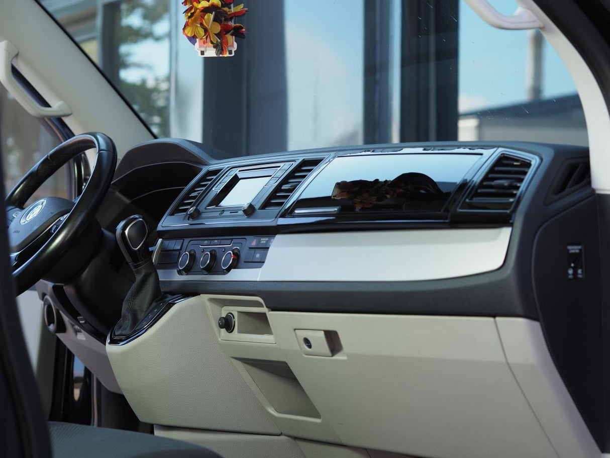 VW T6 Transporter vano portaoggetti Comfort Dash conversione pianoforte nero