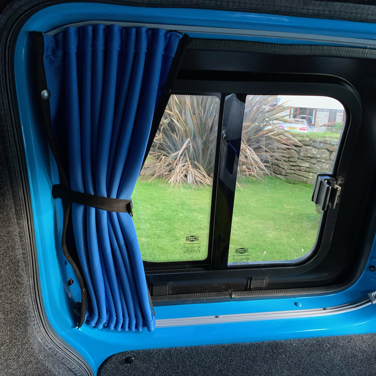 For VW Caddy Premium 2 x Side Sliding Door Window Curtains Van-X