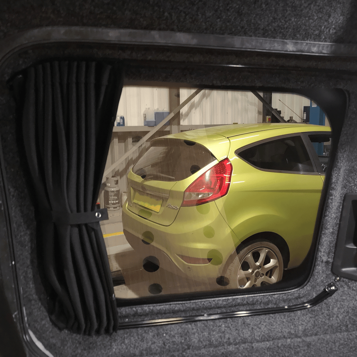 For VW Caddy Premium 2 x Side Sliding Door Window Curtains Van-X